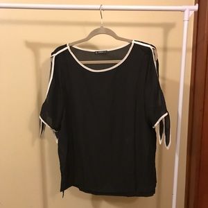 2X SHEIN tie sleeve top